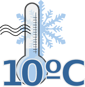 Thermometer bei -10° C Thermometer bei -10° C
