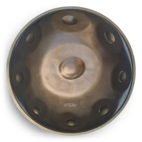 Noblet B-Celtic Minor (Amara) Edelstahl Handpan Oberseite