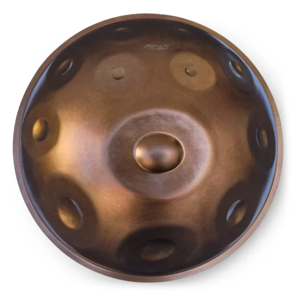 Noblet F#-Pygmy (Bottom Notes) Edelstahl Handpan Oberseite