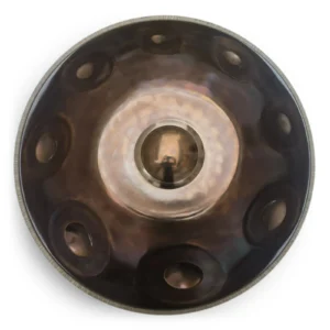 Sound-Sculpture F2-Pygmy (Bottom-Notes) Edelstahl Handpan Oberseite