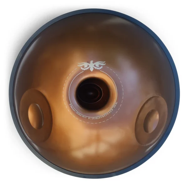 Teana D-Celtic Minor (Amara) (verschiedene Ausführungen) Edelstahl Handpan Unterseite