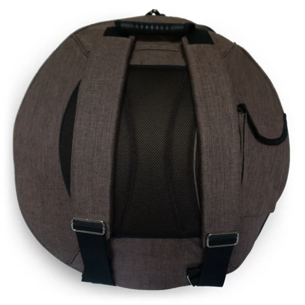 Ugur Handpan Tasche Rückseite mit Tragesystem grau