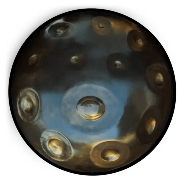 Yishama F3-Pygmy (Bottom-Notes) Edelstahl Handpan Oberseite