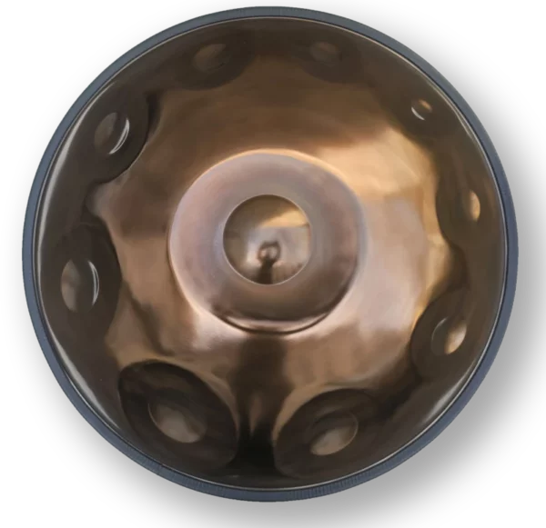 sound sculpture d kurd minor (9+1) edelstahl 440 hz oberseite handpan kaufen