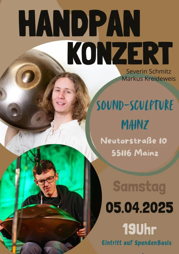 Handpan-Konzert in Mainz am 5. April 2025